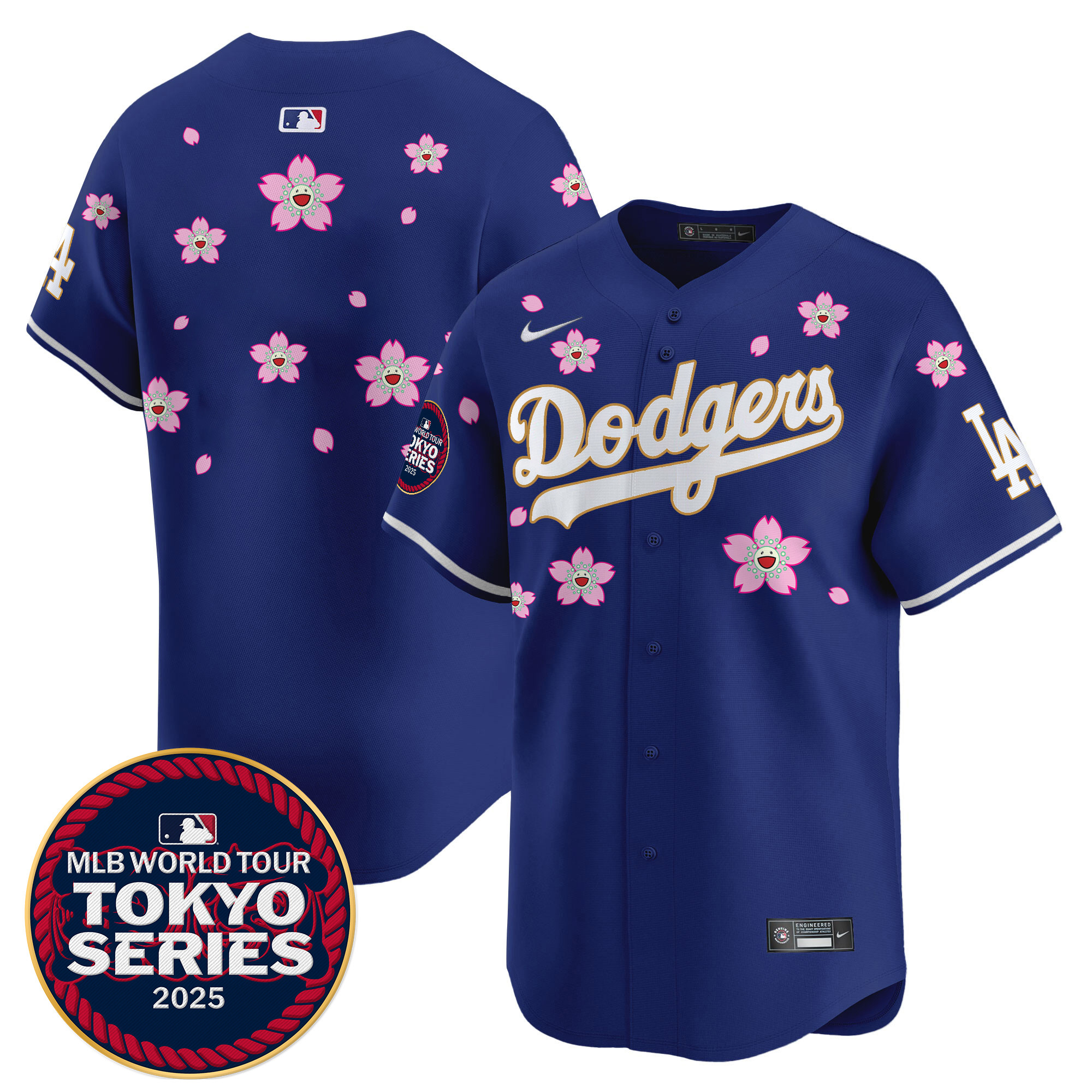 Men Los Angeles Dodgers blank Tokyo Series blue Limited Stitched 2025 Jersey->los angeles dodgers->MLB Jersey